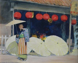 Outside a Japanese Tearoom